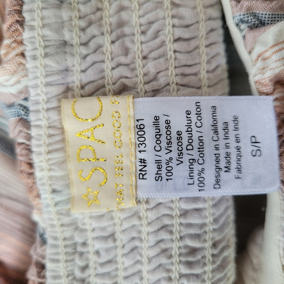 L Space Paulina Harmony Stripe Strapless Cover Up Jumpsuit S - Picture 13 of 13